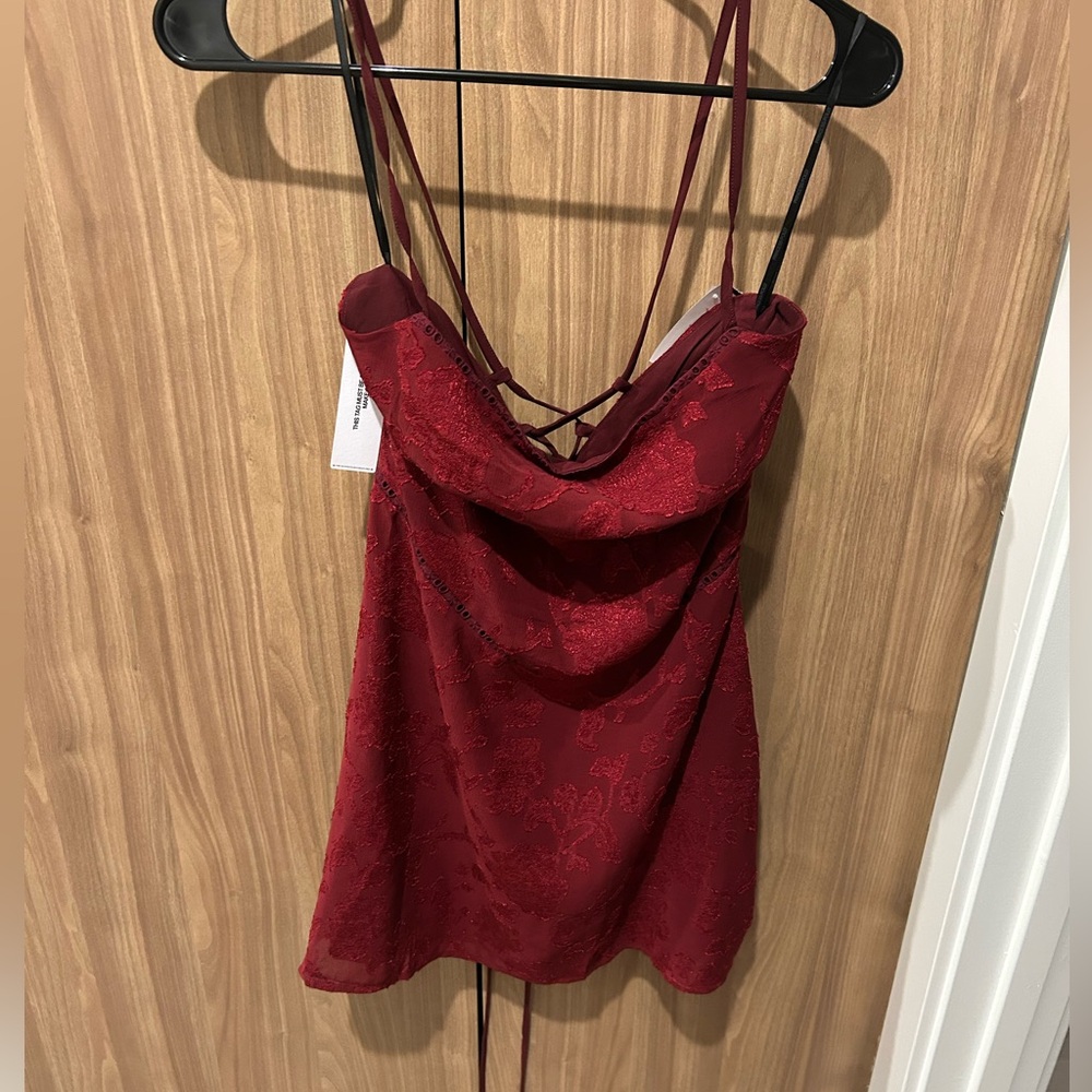 Princess Polly south of France mini burgundy NWT